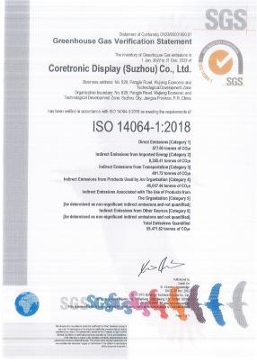 ISO 14064-1:2018 (Coretronic Display (Suzhou))