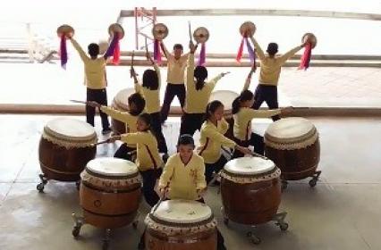 Coretronic 2017 "Exchange Love and Warm on X'mas"- War Drums Show by Miaoli County Ping-Ding Elementary School